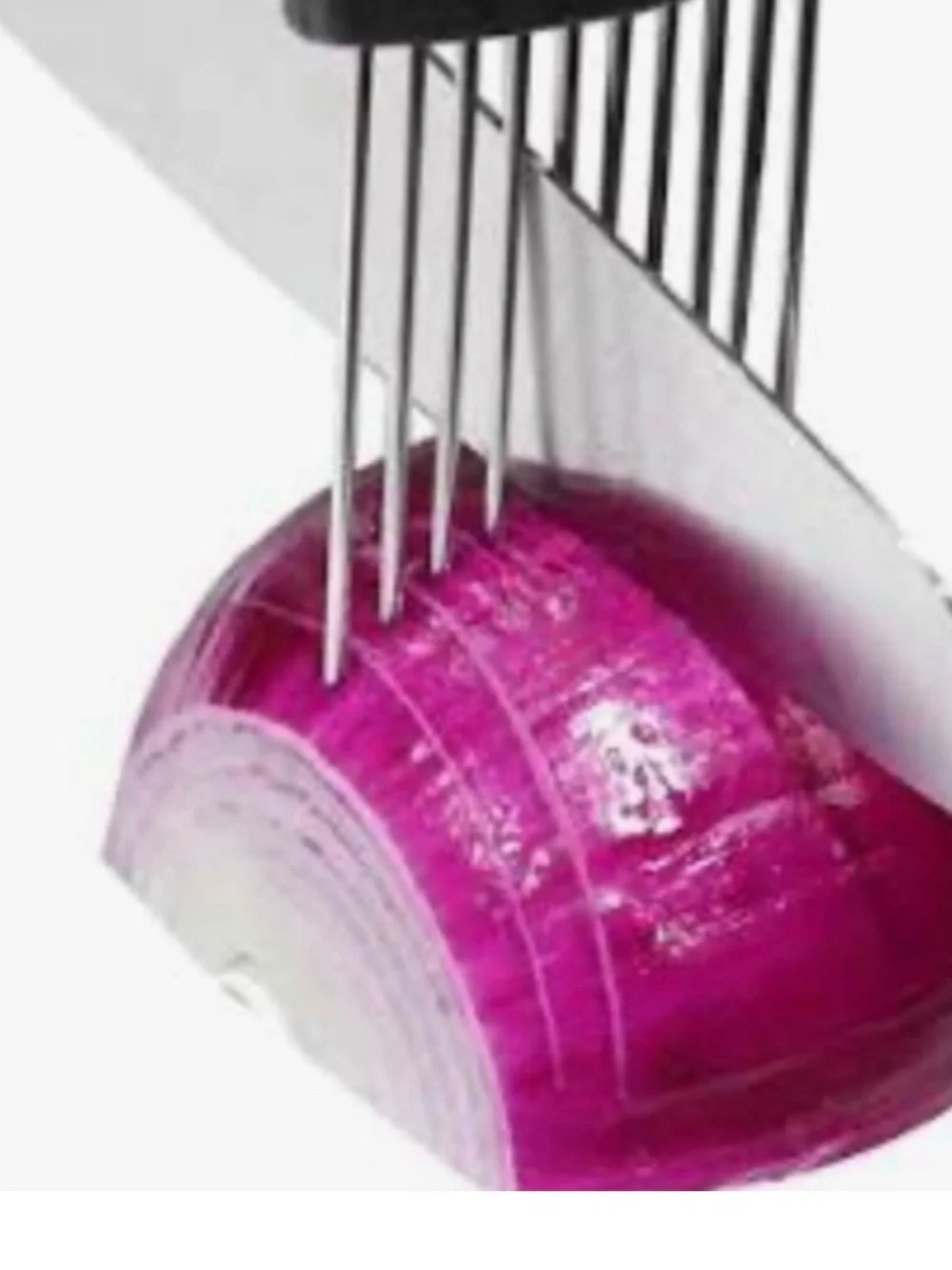 Pampered Chef Hold & SliceBlack-Handled Onion/Tomato Holder with Prongs